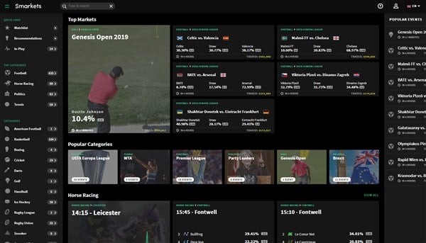 smarkets home page